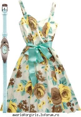 100% Romantica - Ceas, B&B Collection, 84,99 lei; Rochie din voal - ��Trend��